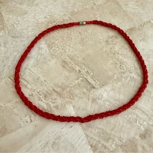 Elegant Red Coral Beaded Necklace